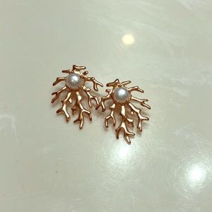 Kendra Scott Rosegold Coral Earrings